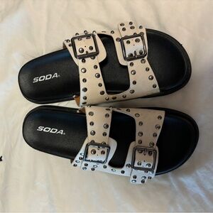 Soda brand studded sandals 9.5